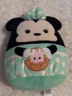 Squishmallows Disney 8-Inch Easter Minnie Mouse with Bunny Ears Plush